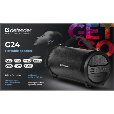 Портативная акустика Defender G24 (65124) - фото 4