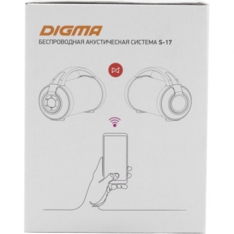 Портативная акустика Digma S-17 черный - фото 9