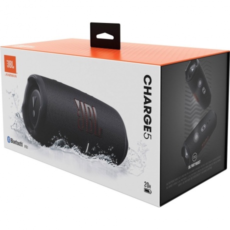 Портативная акустика JBL Charge 5 black - фото 6
