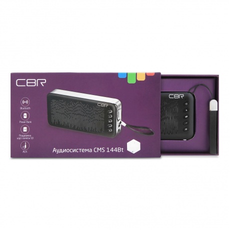 Портативная акустика CBR CMS 144Bt Black - фото 5