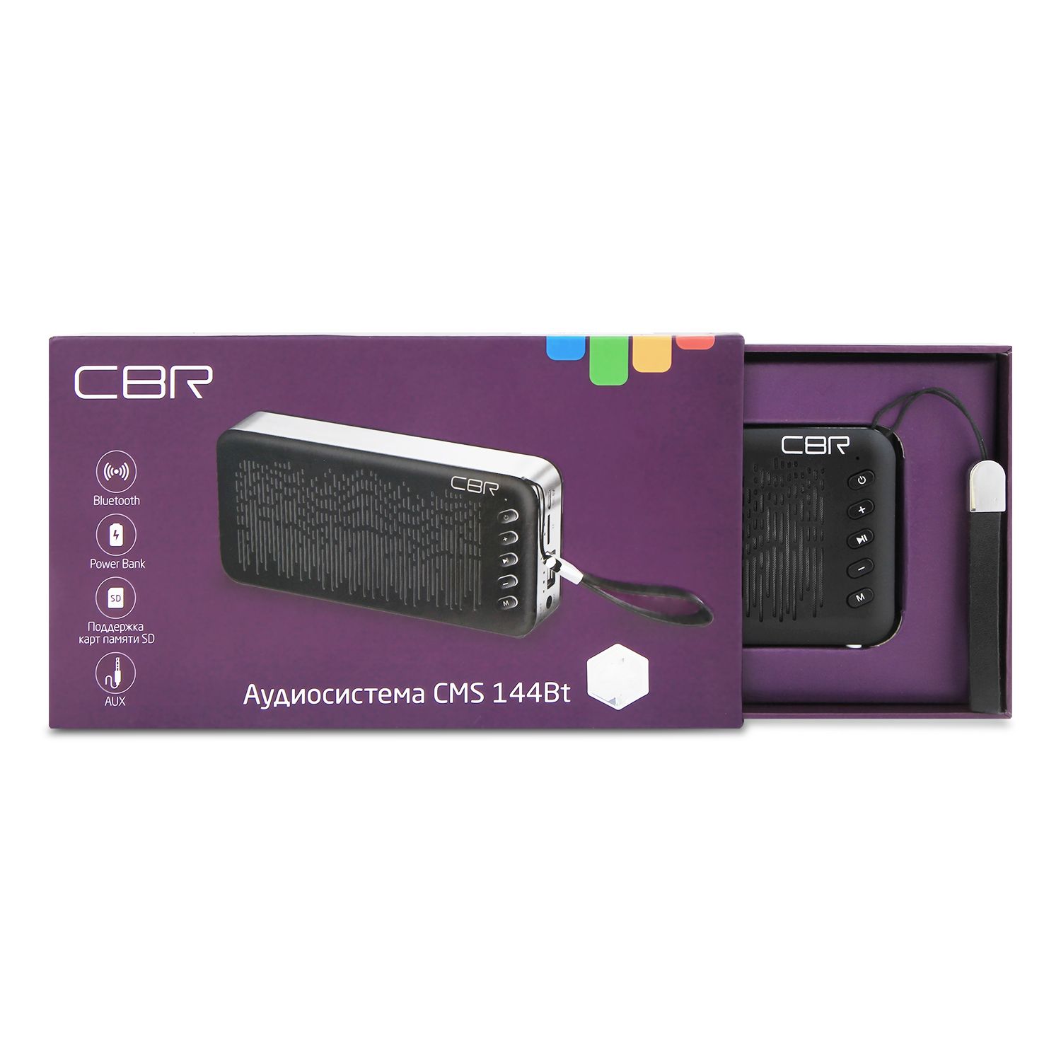Портативная акустика CBR CMS 144Bt Black - фото 5