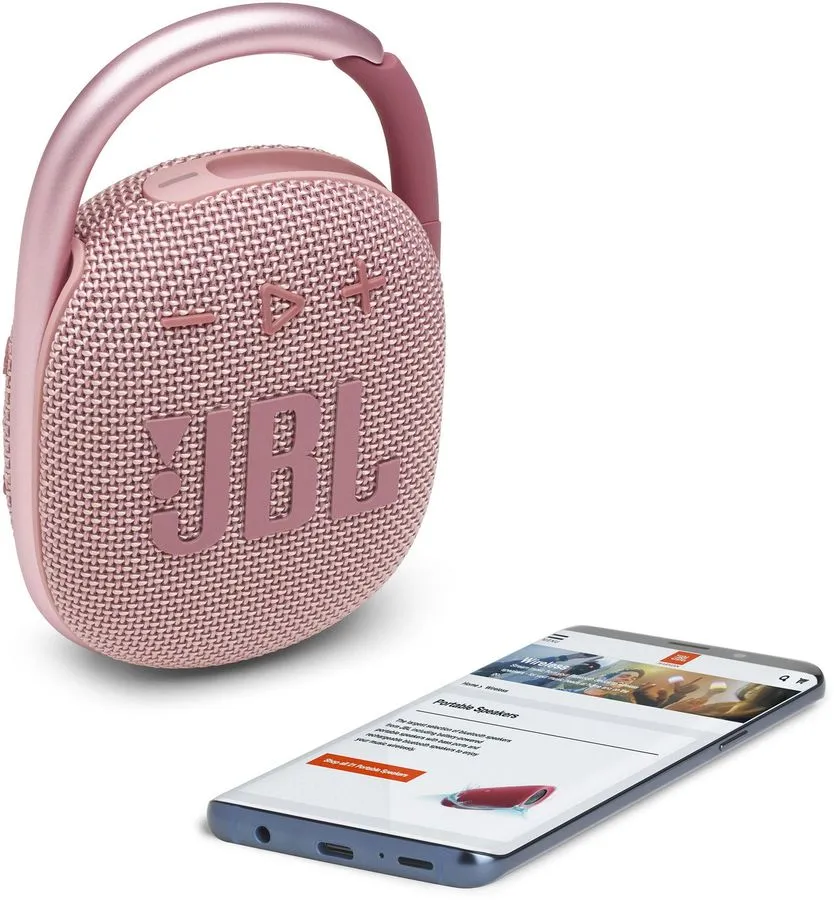Портативная акустика JBL Clip 4 Pink - фото 4