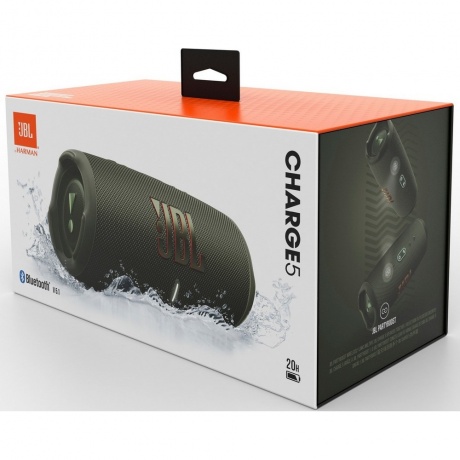 Портативная акустика JBL Charge 5 Green (JBLCHARGE5GRN) - фото 7