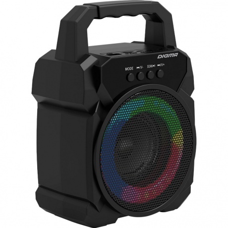 Портативная акустика Digma D-PS1500 черный (SP1500B) - фото 1