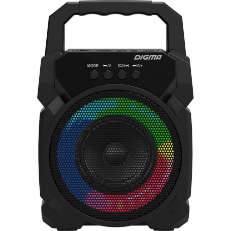 Портативная акустика Digma D-PS1500 черный (SP1500B) - фото 3