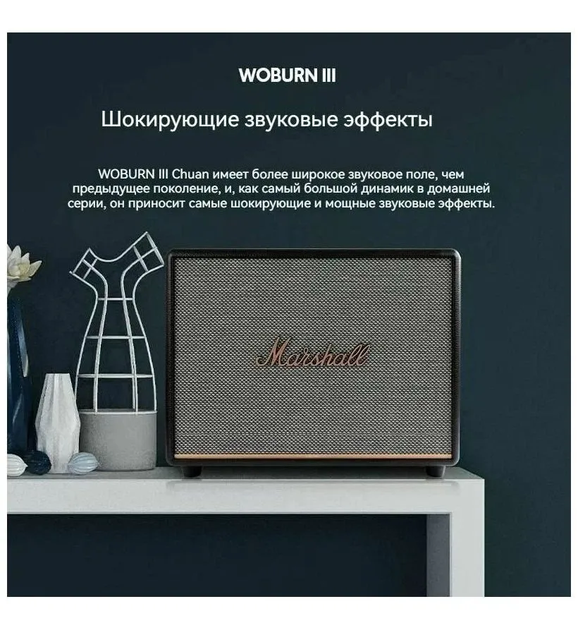 Портативная акустика Marshall Woburn III Black - фото 8