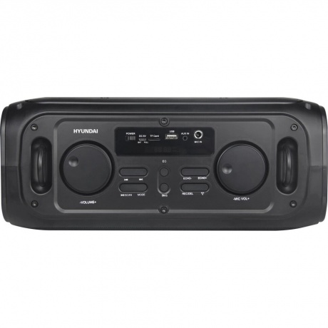 Портативная акустика Hyundai H-PS1030 черный/черный - фото 2