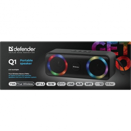 Портативная акустика Defender Q1 65301 - фото 6