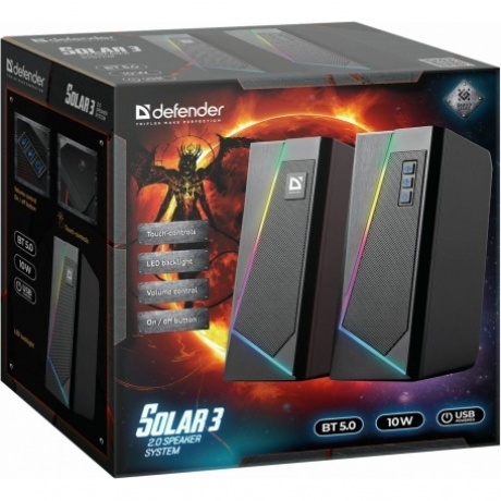 Портативная акустика Defender Solar 3 65103 - фото 4