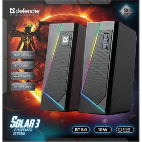 Портативная акустика Defender Solar 3 65103 - фото 5