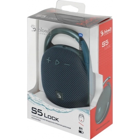 Портативная колонка A4Tech Bloody S5 Lock синий - фото 8