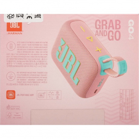 Портативная акустическая система JBL GO 4 - розовый - фото 5