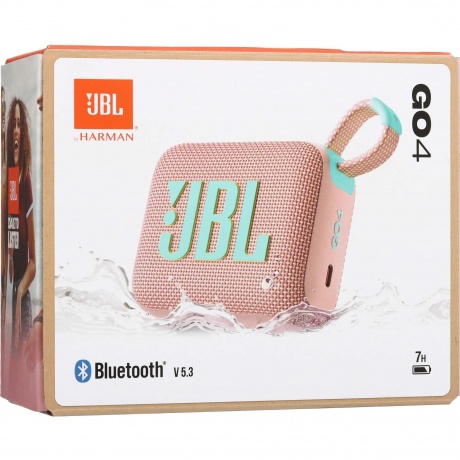 Портативная акустическая система JBL GO 4 - розовый - фото 9