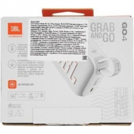 Портативная акустическая система JBL GO 4 - белый - фото 16