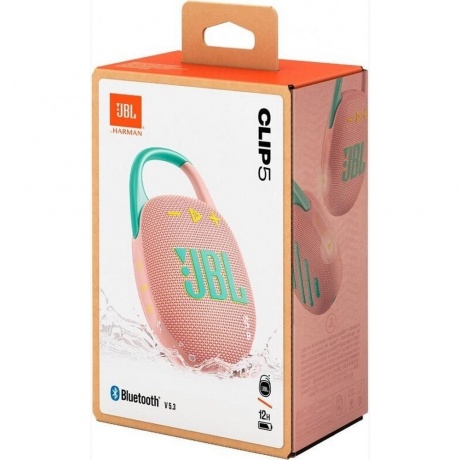 Портативная акустика JBL Clip 5 (JBLCLIP5PINK) Pink - фото 5