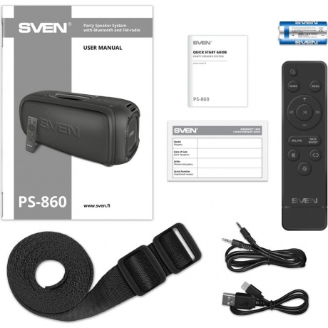 Портативная акустика Sven PS-860 (SV-022518) - фото 11