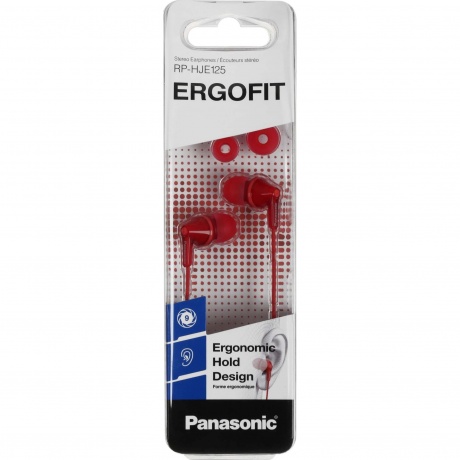 Наушники Panasonic RP-HJE125E-R - фото 5