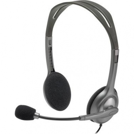 Наушники Logitech H110 серебристый (981-000271) - фото 1