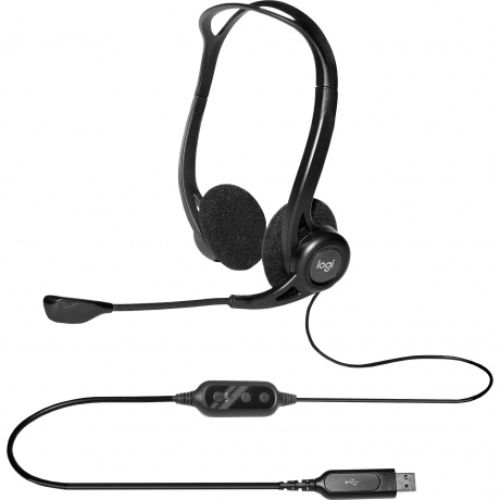 Гарнитура Logitech PC 960 черный (981-000100) - фото 8