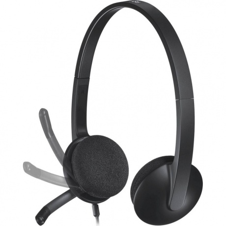 Гарнитура Logitech H340 USB черный (981-000475) - фото 2