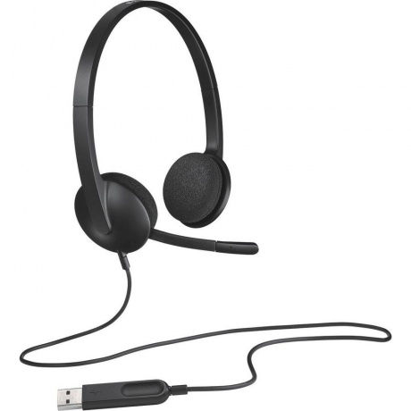 Гарнитура Logitech H340 USB черный (981-000475) - фото 4