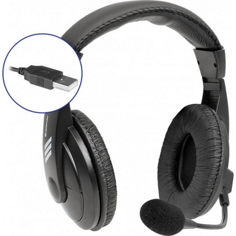 Наушники Defender Gryphon 750U USB черный - фото 4