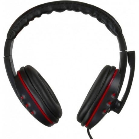 Наушники Oklick HS-L380G ABBADON черный/красный (JD-032) - фото 3