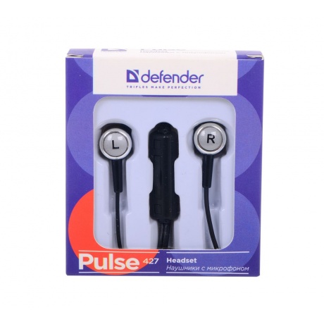 Наушники Defender Pulse 427 черный - фото 2