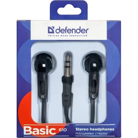 Нaушники Defender Basic-610 Black (63610) - фото 5