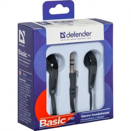 Нaушники Defender Basic-610 Black (63610) - фото 6