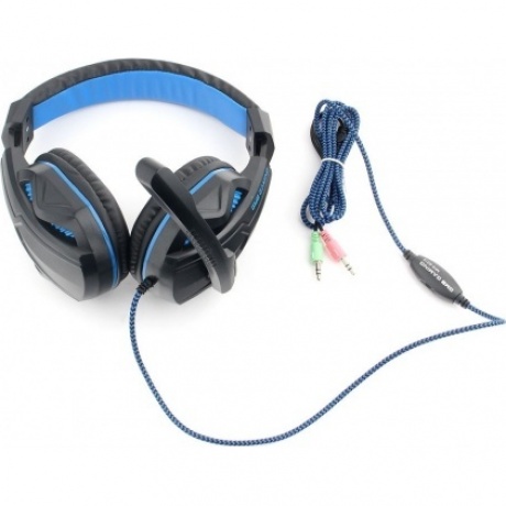 Наушники Gembird MHS-G215 Black/Blue - фото 2