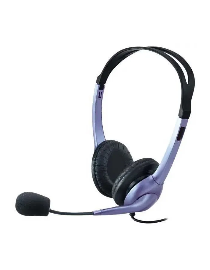 Наушники Genius Headset HS-04S Mini Jack Blue - фото 1