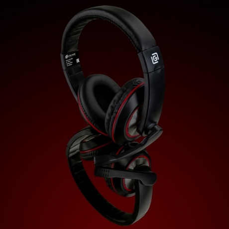 Наушники Oklick HS-L390G Dragon черный/красный (JD-728S) - фото 13