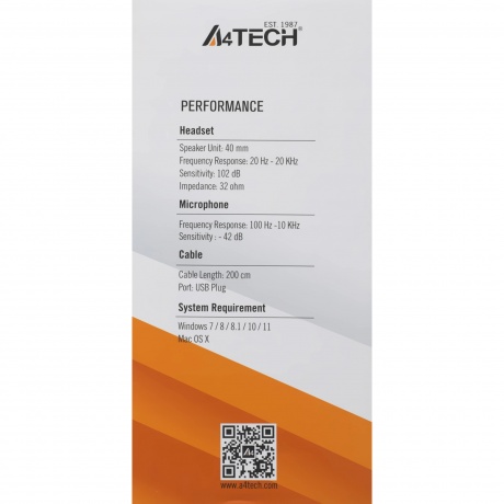 Наушники A4Tech HU-35 черный - фото 13