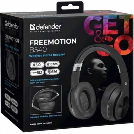 Наушники Defender Freemotion B540 (63540) Black - фото 7