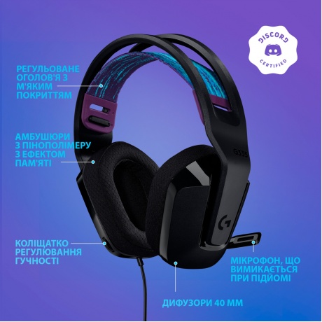 Наушники Logitech G335 (981-000978) Black - фото 6
