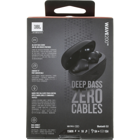 Наушники JBL Wave 200TWS черные - фото 9