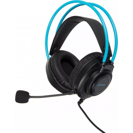 Наушники A4Tech Fstyler FH200i серый/синий (FH200I BLUE) - фото 2