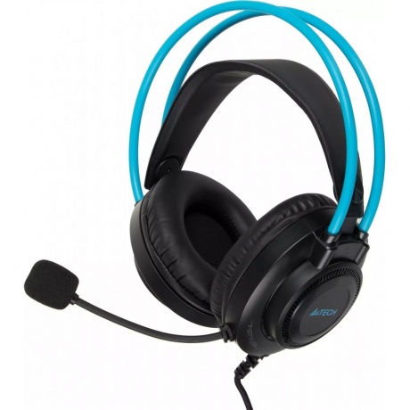 Наушники A4Tech Fstyler FH200U серый/синий (FH200U BLUE) - фото 2