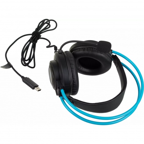 Наушники A4Tech Fstyler FH200U серый/синий (FH200U BLUE) - фото 13