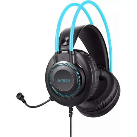 Наушники A4Tech Fstyler FH200U серый/синий (FH200U BLUE) - фото 3