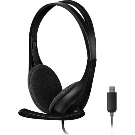 Наушники A4Tech HU-9 черный (HU-9 (BLACK)) - фото 2