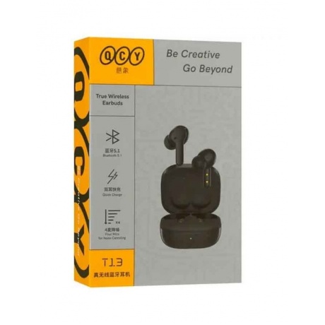Наушники QCY T13 черный - фото 10