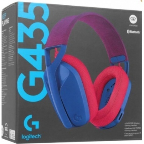 Наушники Logitech G435 синий/розовый (981-001062) - фото 8