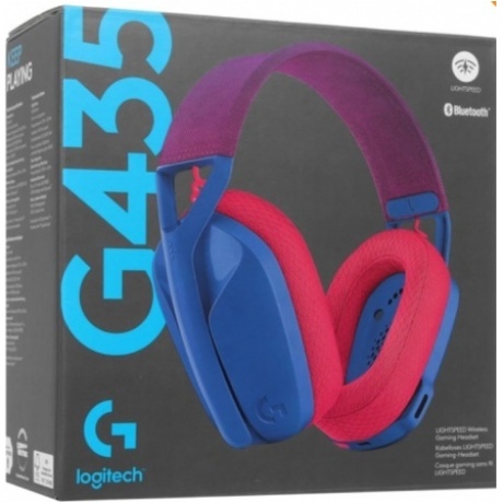 Наушники Logitech G435 синий/розовый (981-001062) - фото 9