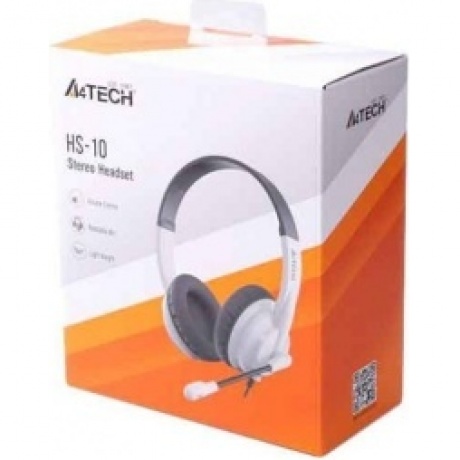 Наушники A4Tech HS-10 черный/белый - фото 2