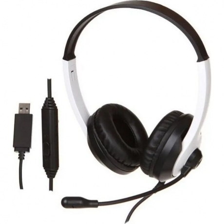 Наушники A4Tech Fstyler FH100U белый/черный - фото 2