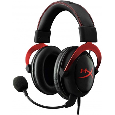 Наушники с микрофоном HyperX Cloud II черный/красный (4P5M0AA) - фото 1