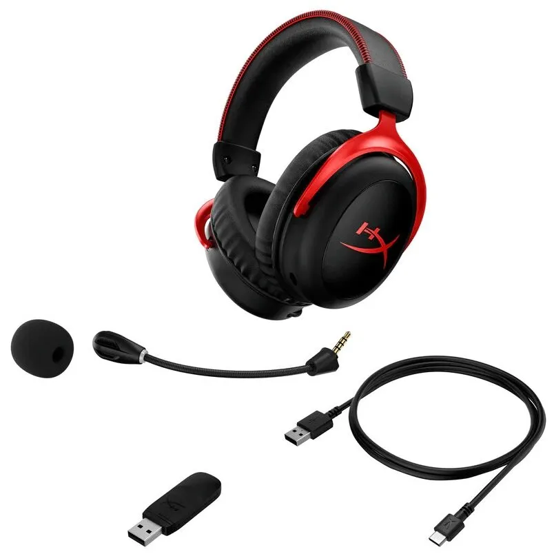 Наушники с микрофоном HyperX Cloud II черный/красный (4P5M0AA) - фото 9