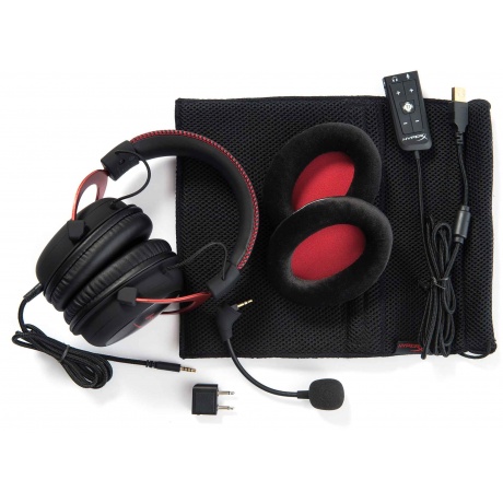 Наушники с микрофоном HyperX Cloud II черный/красный (4P5M0AA) - фото 10
